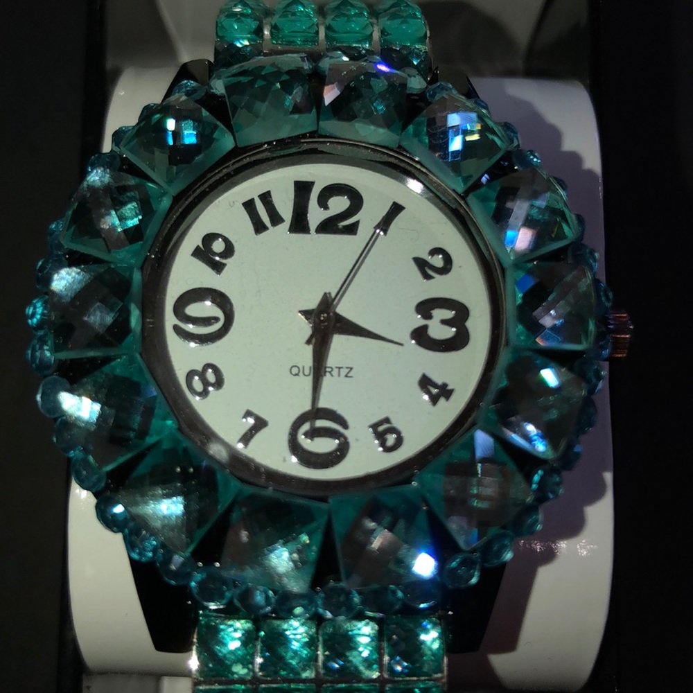Turquoise Rhinestone Watch - Picture 3 of 4